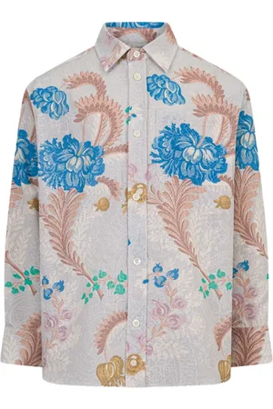 Etro Camisa de algodón con estampado floral