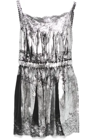Paco rabanne Top sin mangas metalizado