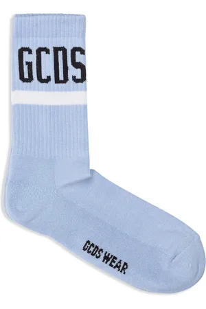 GCDS Calcetines con logo en intarsia