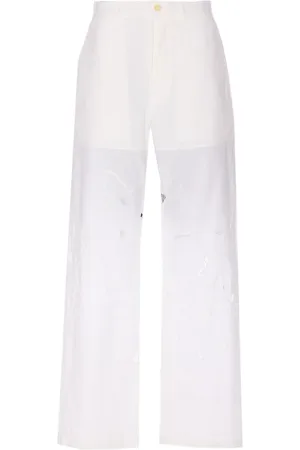 Marine Serre Pantalones de algodón