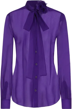 Dolce & Gabbana Blusa con lazo en el cuello