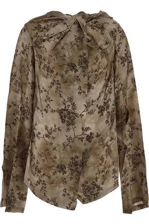 UMA WANG Camisa con estampado floral