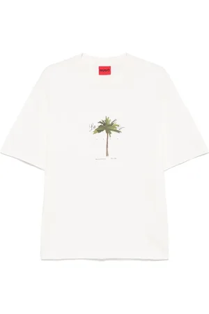 HUGO BOSS Camiseta con palmera estampada
