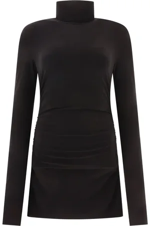 Norma Kamali Vestido con cuello alto