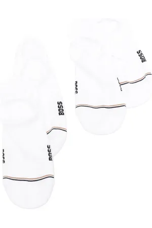 HUGO BOSS Pack de dos pares de calcetines con logo en intarsia