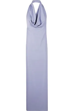 DRHOPE Vestido con cuello desbocado