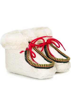 PèPè Lace-up shearling booties