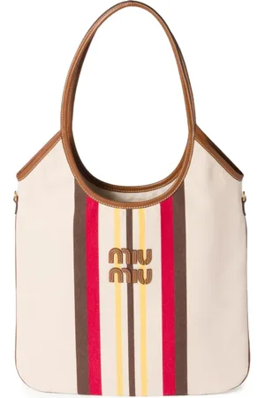 Miu Miu Bolso shopper Ivy a rayas