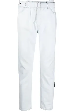 OFF-WHITE Vaqueros rectos de talle medio
