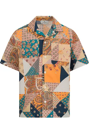 Etro Camisa de algodón con diseño patchwork