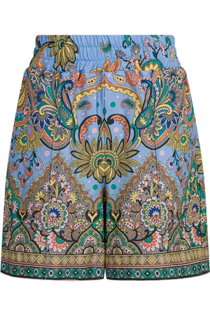 Etro Bermudas de algodón con estampado gráfico