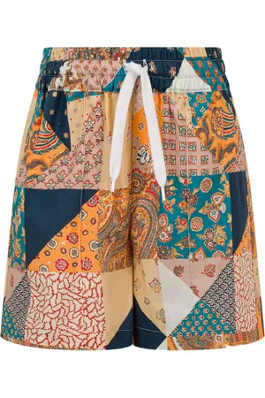 Etro Pantalones cortos de algodón con diseño patchwork