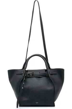 Céline Bolso satchel Big Bag pequeño de piel de becerro granulado 2017