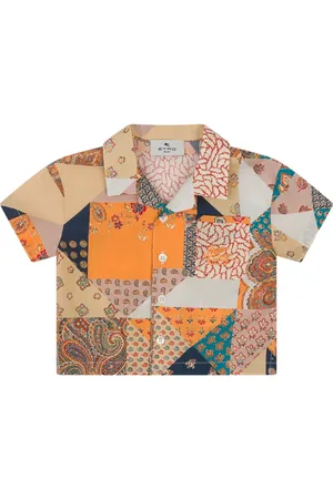 Etro Camisa de algodón con diseño patchwork