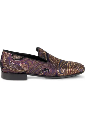 Etro Mocasines con motivo de cachemira
