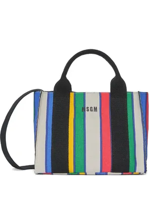Msgm Bolso shopper a rayas