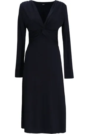 HUGO BOSS Vestido midi con detalle de nudo