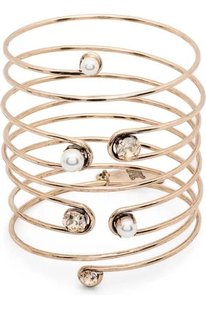 Max Mara Brazalete con apliques de cristales