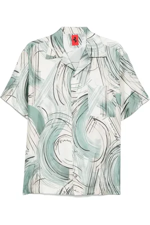 FERRARI Camisa con estampado cepillado