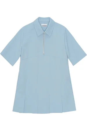 Ganni Vestido corto con pliegues