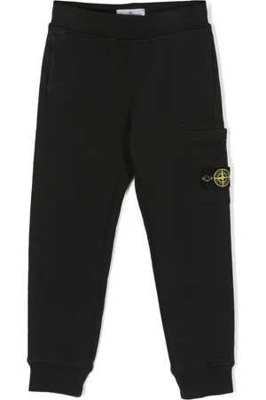 Stone Island Pantalones de chándal con parche Compass