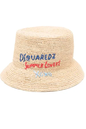 Dsquared2 Sombrero de pescador de rafia