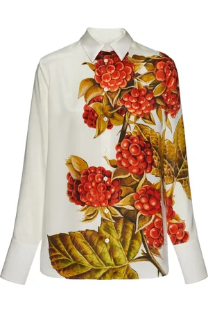 Salvatore Ferragamo Camisa con estampado botánico