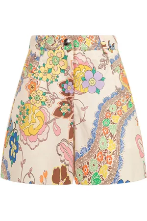 Etro Bermudas de algodón con estampado floral