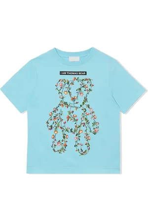 Burberry Camiseta con estampado de oso floral