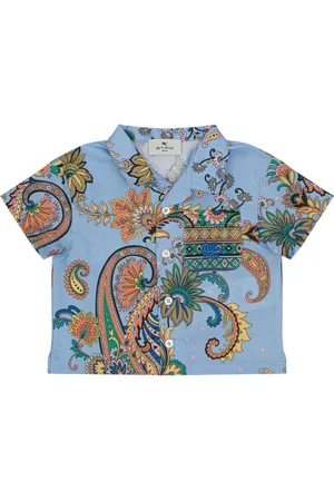 Etro Camisa de algodón con estampado gráfico