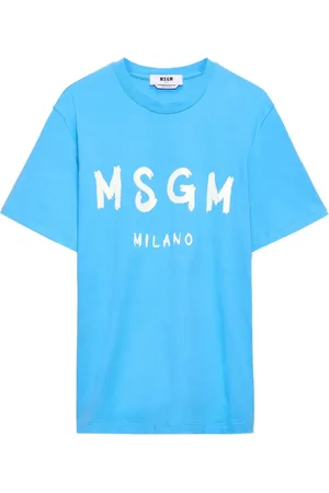 Msgm Camiseta con logo estampado