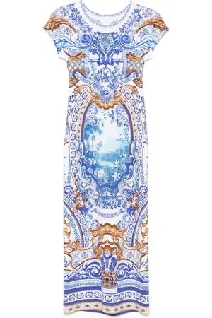 Camilla Vestido midi Azul Adventures