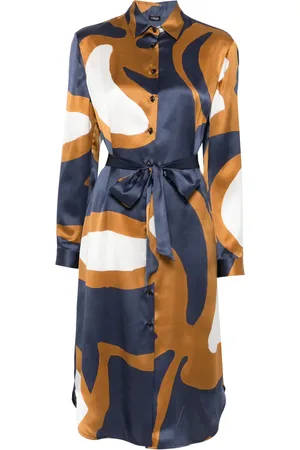 Kiton Vestido midi estampado
