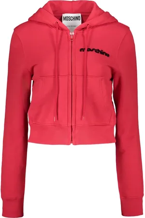 Moschino Sudadera con capucha y cremallera de algodón