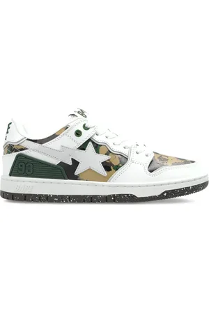 A Bathing Ape Zapatillas con paneles de piel