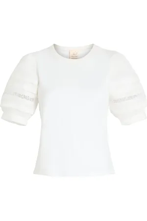 Cinq A Sept Camiseta Corianna con detalle de volantes