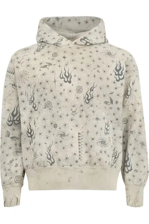 SAINT MXXXXXX Sudadera con capucha y efecto envejecido