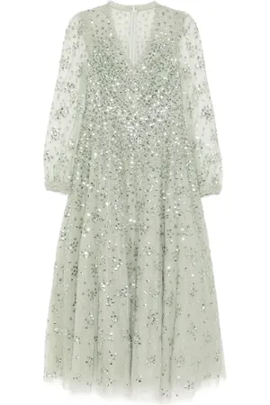 Needle & Thread Vestido de fiesta Leila con cuello en V