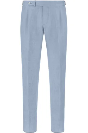 Boggi Milano Pantalones de vestir de lino con pinzas