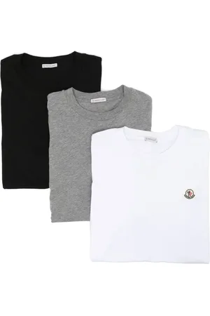 Moncler Pack de tres camisetas con logo
