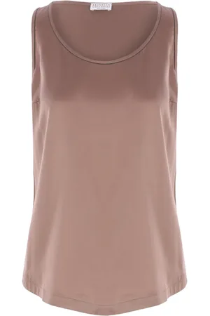 Brunello Cucinelli Top de seda