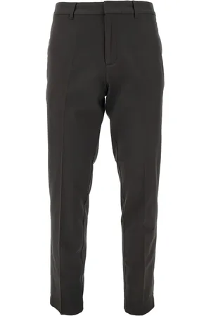 Emporio Armani Pantalones rectos de lana virgen