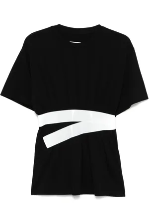 Maison Margiela Camiseta con detalle de franja