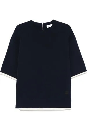 Lanvin Camiseta con ribete en contraste