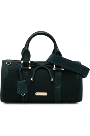 Burberry Bolso satchel Barrel Top Handle de piel de nobuk con detalle de lazo 2000-2017