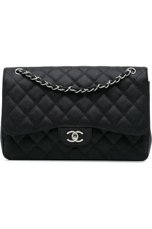 CHANEL Bolso de hombro jumbo con solapa doble 2013-2014