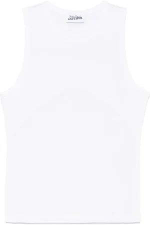Jean Paul Gaultier Camiseta de tirantes de tejido jersey