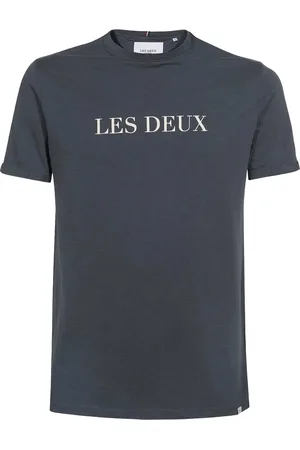 Les Deux Camiseta de algodón con logo estampado