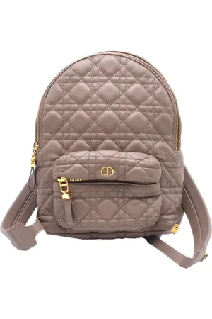 Dior Mochila Cannage pequeña de piel de borrego 2000-2024