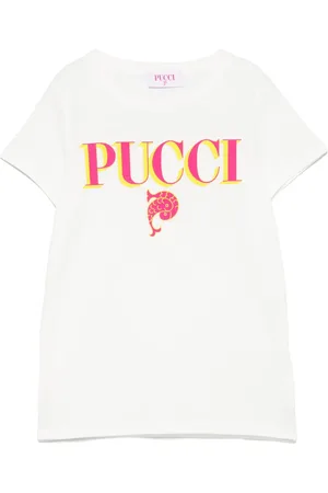 PUCCI Junior Camiseta con logo estampado
